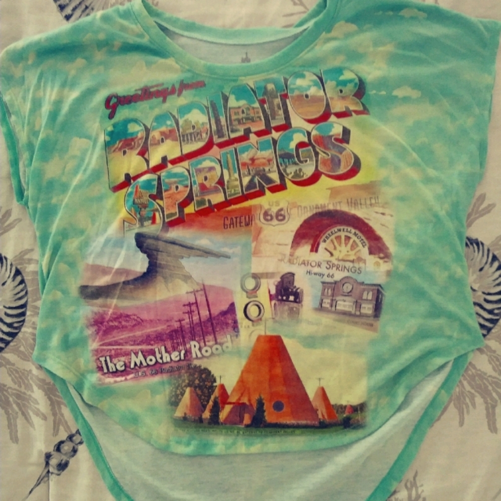 Disney Parks "Radiator Springs" Souvenir Top